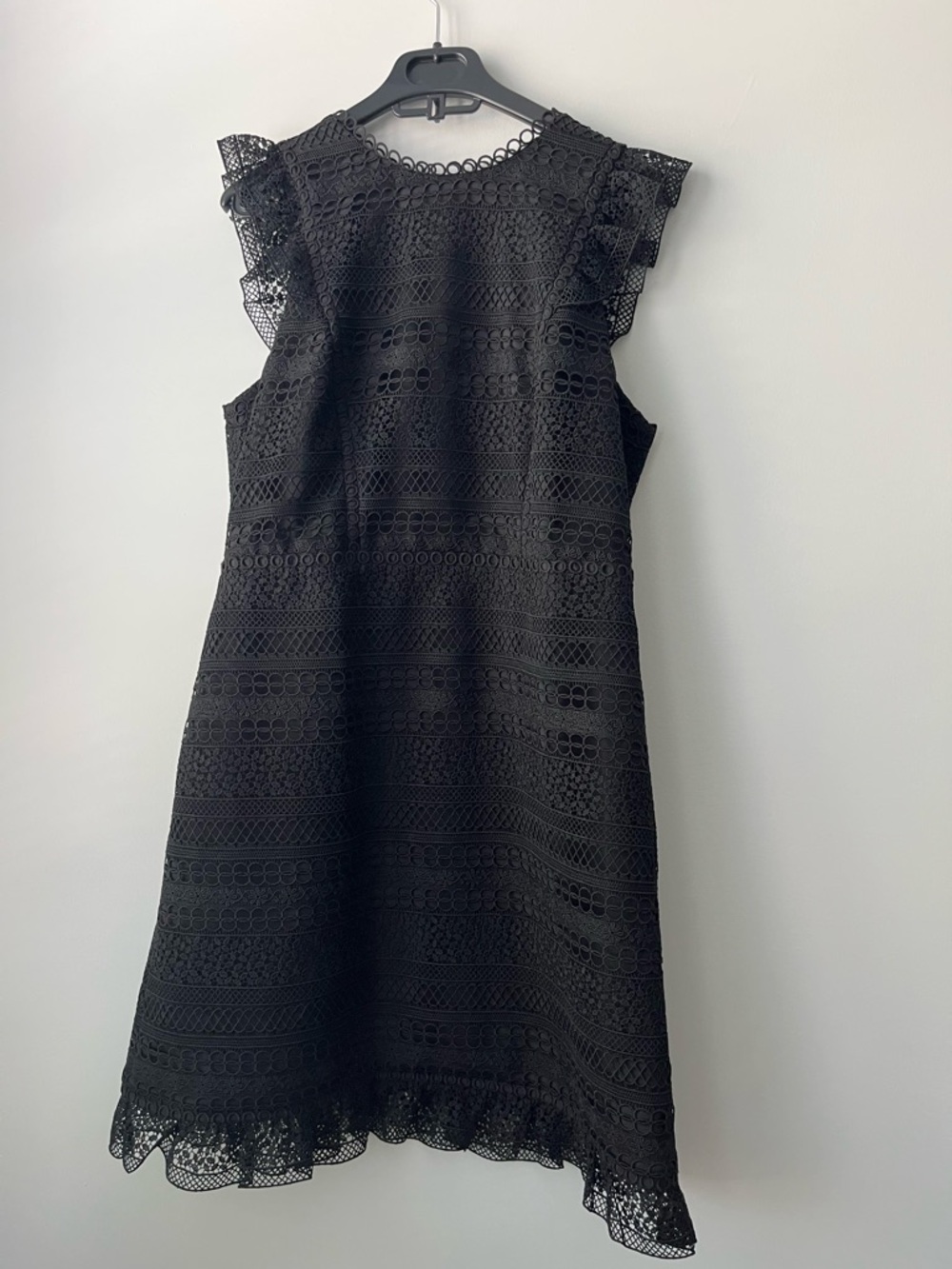 J. Crew Black Lace Mini Dress